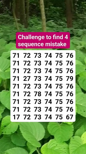 Not easy to spot 4 different number #puzzle #usa #quiz | QuizCraze