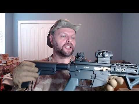 Replaced KAK Shockwave on FX-9 Pistol with MagPul BSL Arm Brace