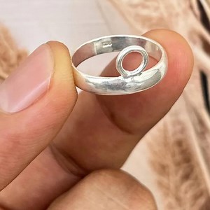 Sterling Silver Circle Ring, Handmade Hammered Silver Band, Minimalist Stacking Ring, 925 Silver Open Circle Ring, Modern Silver Jewelry - Etsy