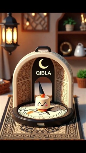 Qibla Compass 😊🧭 #aishorts #cartoon #animation