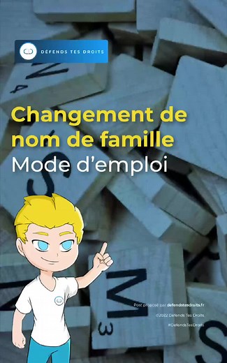 Changement de nom de famille : procédure simplifiée