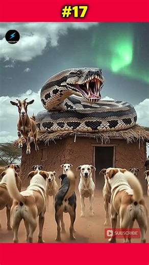Massive Python Grabs Goat in Mid-Air | Dogs Go Crazy 🐍😨