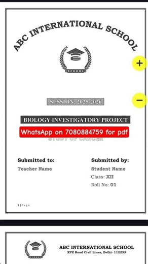 study of cancer project class 12 ✅ cancer investigatory project class 12 ✅ biology investigatory