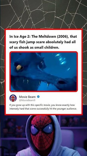 Ice Age 2 The Meltdown 2006 Scary Fish Jump Scare Scene