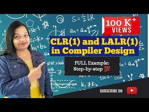 18. CLR(1) and LALR(1) parsing solved example | canonical collection of LR(1) items