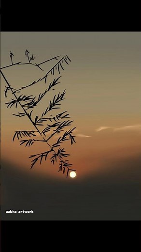 simple sunset painting #ibispaintx #tutorial #digitalart #painting #art #shorts