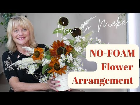 How to Arrange Flowers without Oasis floral foam