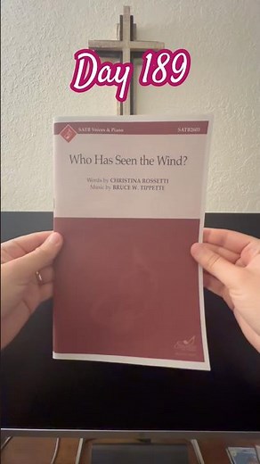 Day 189 | Who Has Seen the Wind? by Bruce Tippette #choir #sheetmusic #choralmusic #concertrep #fyp