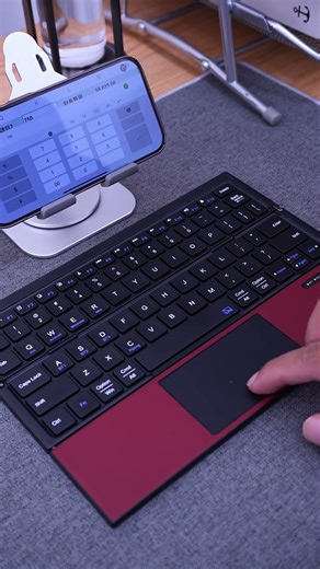 Foldable keyboards are simply a travel essential! They're so efficient for work