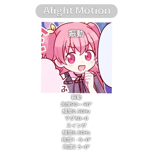 Alight Motionによる効果解説とプリセット