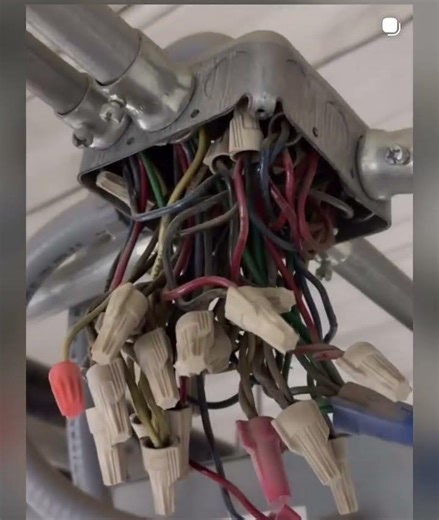 That's way too many wires for one box #electrical #mistake #diy