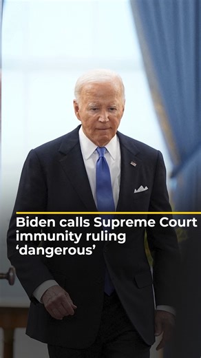 48K views · 1.1K reactions | US President Joe Biden has condemned the US Supreme Court’s ruling that presidents, including Donald Trump, have broad immunity from prosecution. It means Trump may not be held to account for his role in the January 6 riots. | Al Jazeera English | Facebook