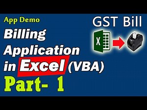 Billing Application in Excel VBA Part 1
