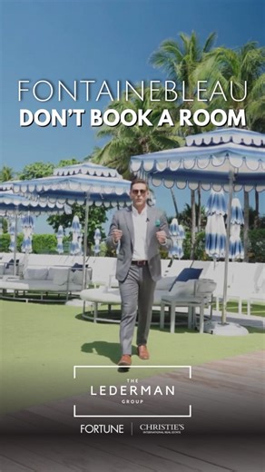 Jordan Lederman, Esq. on Instagram: "𝗗𝗼𝗻’𝘁 𝗯𝗼𝗼𝗸 𝗮 𝗿𝗼𝗼𝗺 at the Fontainebleau — 𝗼𝘄𝗻 𝗶𝘁. ✨ Your very own beachfront residence inside the world-famous Fontainebleau Miami Beach — where world-class service meets effortless ownership. Enjoy 22 acres of pristine oceanfront, two private terraces with unobstructed views, and the flexibility to earn income through