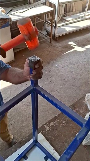 Fixing bottom leg bush for metal stool 🔥🔥 | #shorts