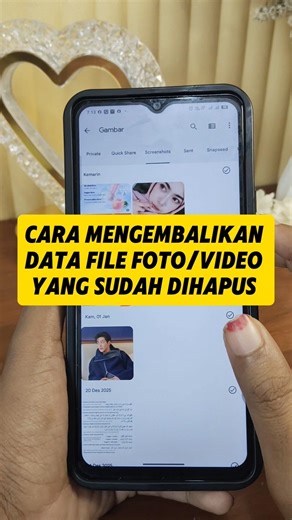 Cara Mengembalikan Foto/Video Yang Sudah Terhapus Di HP Android - Tutorial HP Android