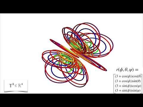 Three Dimensional Torus in Four Dimensional Space