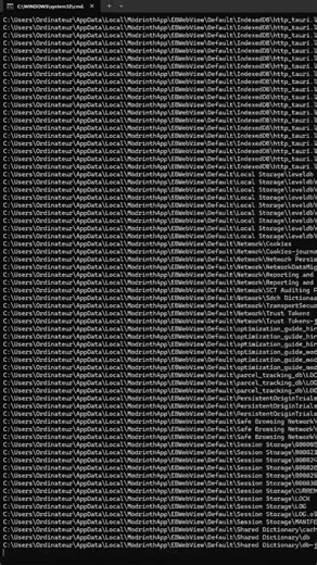 voir sont historique de téléchargement avec le terminal windows #windows #python #coding#pc