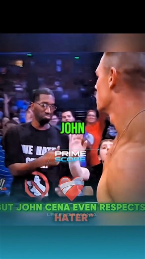 John Cena Turned a Hater Into a Fan ❤️ #wwe #wrestling #wrestlemania #shorts