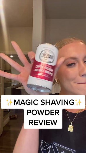 I had to try it so you didn’t have to 👀 #magicshavingpowder #shavingpowder #shavinghack #magicshavepowder