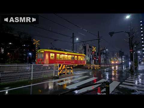 [ASMR] Chilly Rainy Night Walk in Tokyo City Through Small Alleys in March | Japan 4K HDR