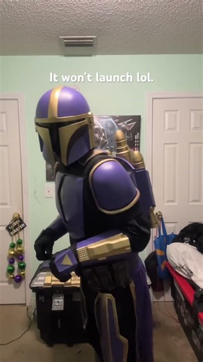 Jet pack fail #autism #starwars #cosplay #mandalorian