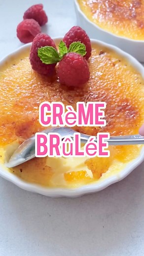 Recipe here: https://therecipecritic.com/creme-brulee/ This creme brûlée is a simple but elegant dessert that will impress all of your guests! You just can’t beat a creamy custard topped with caramelized sugar and delicious fresh fruit! | Tried and True Recipes