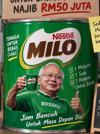 Tin Milo #umno #kecoh #najib #malaysiamadani #src