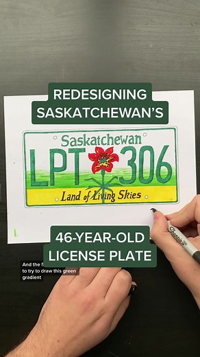 Let me know what you think of my design! 🌾 #foryoupage #fyp #licenseplatetok #saskatchewan #canada