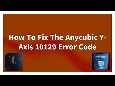 How to fix the Anycubic Kobra 3 Y- Axis vibration compensation error code 10129