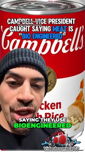 Campbell's VP says the company uses bioengineered meat. He was caught on recording saying he would never eat their food, that it's disgusting, and made for poor people. He asked, who would want to eat chicken made out of a 3D printer? #FoodNews #Campbells #Bioengineered #FoodControversy #Scandal | Videoboombox