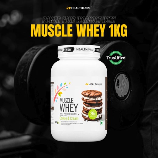 7.4K views · 12 reactions | Your complete fitness stack!  Whey Protein, Creatine, BCAA & Shaker – Grab the Healthfarm Muscle Building Stack at a special discount today! | Healthfarm Nutrition | Facebook