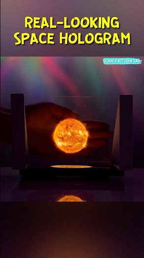 DIY Space Hologram with just Cardboard & Plastic | Watch Planets Spin in 3D #3dhologram #3dplanet