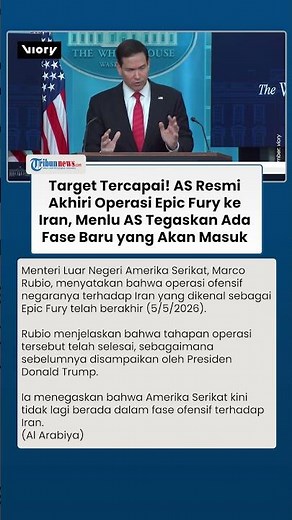 The US's Epic Fury Military Operation against Iran has officially ended, with the Iranian Foreign...