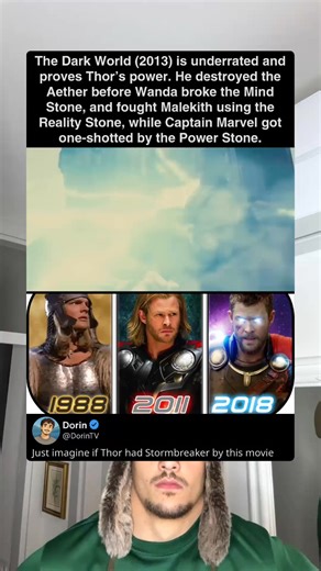 Thor's power is demonstrated through his ability to withstand incredible physical force from enemies like Kurse, defeat multiple marauders, and effectively use his hammer Mjølnir to fight across the nine realms. However, he is also vulnerable; he is shown failing to destroy the indestructible Aether and being overpowered by Kurse, even with Mjølnir. He is ultimately forced to rely on Loki's help to survive a battle with Kurse. | DorinT