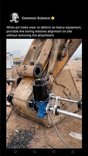 How Heavy Equipment Pin Holes Are Fixed On-site