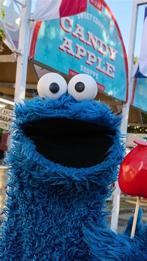 Sesame Street on Instagram: "It was love at first bite for @CookieMonster! 🍪🍗🍦🌽 #SesameRoadTrip"