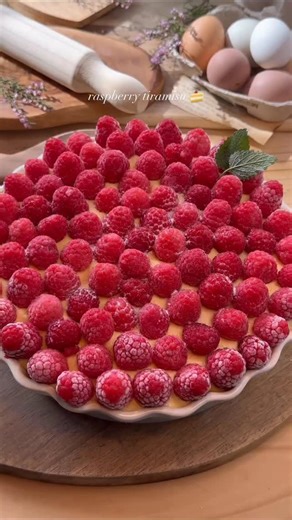Desserts on Instagram: "Homemade Raspberry Tiramisu 🍰 Yield: 8 servings A fresh twist on the classic tiramisu 🍰 Layers of delicate mascarpone cream, espresso-kissed ladyfingers, and bright, tangy raspberries come together for a dessert that’s light, creamy, and irresistibly indulgent. Perfect for when you want something elegant with a pop of fruity freshness. For detailed recipe visit- https://archersfood.com/raspberry-tiramisu/ Ingredients Cake * 3 eggs * 100 g granulated sugar * 100 g all-pu