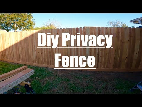 How To Build a Wood Privacy Fence