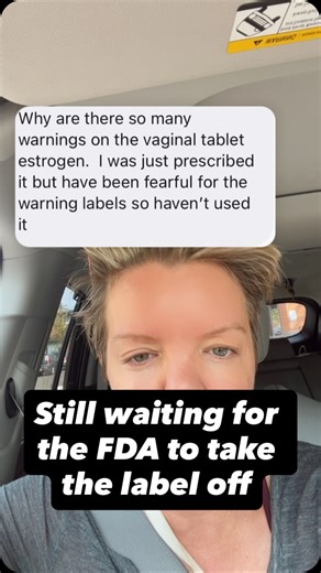 26K views · 893 reactions | The FDA put a class label on all estrogen products even if it’s accurate or not. Still waiting for them to correct this label. | You Are Not Broken | Facebook