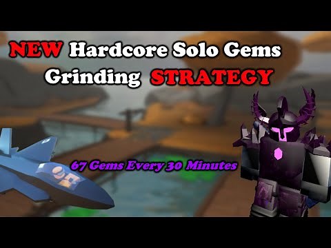 NEW SOLO HARDCORE GEMS GRINDING STRATEGY Tower Defense Simulator