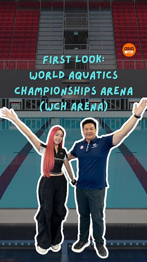 89K views · 234 reactions | Here's a first look at the World Aquatics Championships Arena (WCH Arena), a temporary facility built next to Leisure Park Kallang for the swimming and artistic swimming events during the World Aquatics Championships – Singapore 2025 taking place from July 11 to Aug 3.  #SG60 #singapore #sgnews #AQUASingapore2025 #worldchamps2025 #WaterShapesUs | AsiaOne | Facebook
