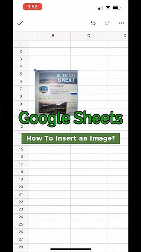 How to Insert an Image in a Cell in Google Sheets IPhone?