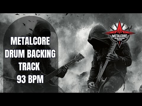 93 BPM Metalcore Drum Backing Track | Heavy Groovy Rhythm | Royalty Free Drum Track