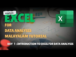 Excel Malayalam Tutorial Day 1 | Introduction to Excel for Data Analysis