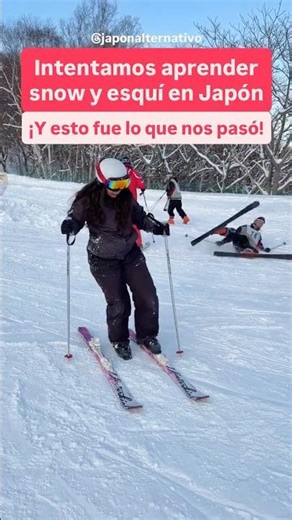 Primera vez haciendo esquí y snowboard en Japón 🎌