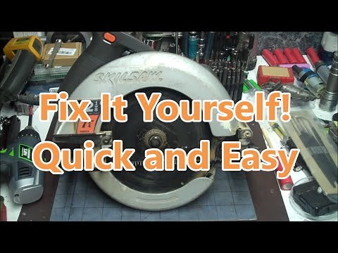 How To Fix Your Skilsaw Circular Saw MDL 5150 - Changing the Brushes in your Skil Circular Saw