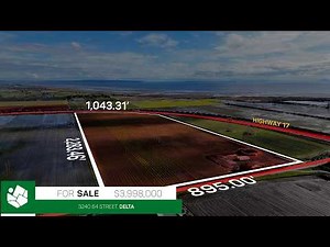 42.52 Acres in Delta | Fertile Farm Land with 1,043 FT Frontage on Highway 17📍3240 64 Street, Delta