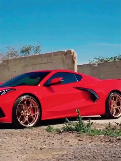 Did He Ruin the C8 Corvette? 😱 $20,000 Custom Wheels on a Supercar! #.car #.supercar