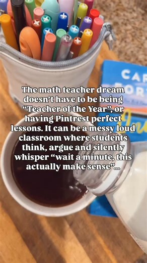I used to obsess over picture-perfect notebooks…crisp tables, color-coded examples, and perfectly aligned formulas. But those notes didn’t equal understanding, they just looked good. We’ve been told learning should be neat. But math — real math …is not. It’s scribbles in the margins, arrows crossing pages, and “Wait… what if I try it this way?” moments. Here’s what I’ve given up (and what I do instead): ➡️ 1️⃣ Perfect guided notes every day. I mix in math labs where students explore, model, and 